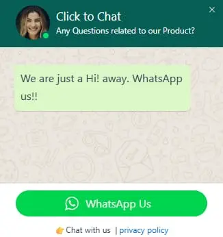Business Hours Online Status - Green indicator showing availability in Click to Chat greetings dialog